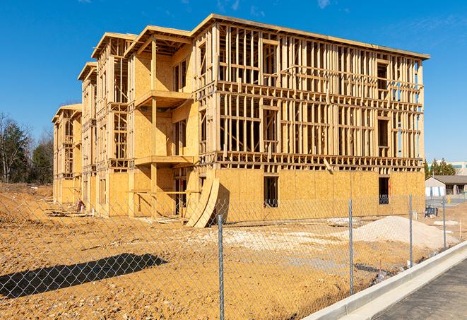 portable temporary chain link fence installations designed to secure construction zones in Herald, CA